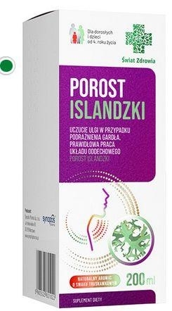 Zdjęcie Porost Islandzki Świat Zdrowia płyn 200ml