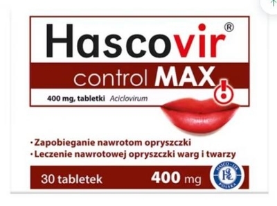 Zdjęcie Hascovir control Max tabl. 0,4 g 30 tabl.