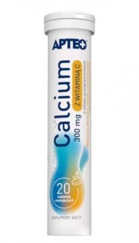 Zdjęcie Calcium z Wit. C o smaku pomarańczowym APT