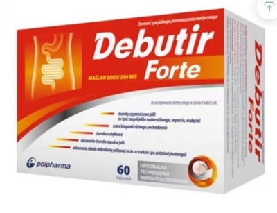 Zdjęcie Debutir Forte kaps. 0,3 g 60 kaps.
