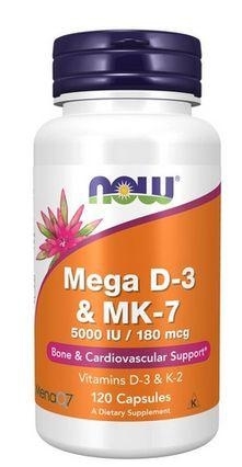 Zdjęcie Now Foods Mega D3 I K2 MK7 120 kaps.