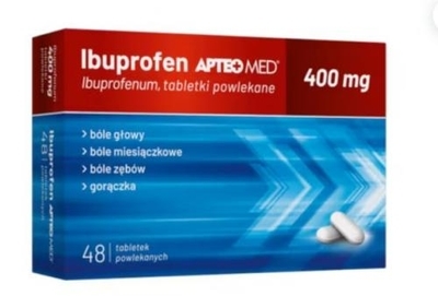 Zdjęcie Ibuprofen APTEO MED tabl.powl. 0,4g 24tabl