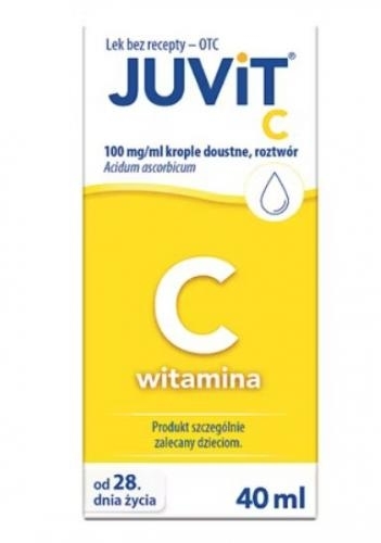 Zdjęcie Juvit C krople 0.1 g/1ml 40 ml