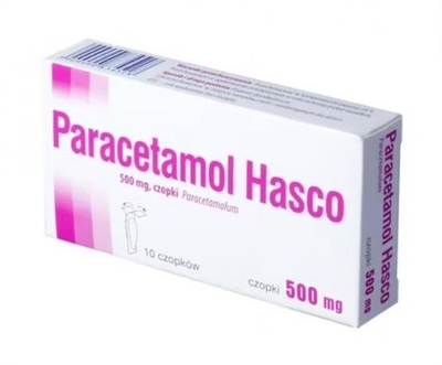 Zdjęcie Paracetamol czop.doodbyt. 0,5g 10szt Hasco
