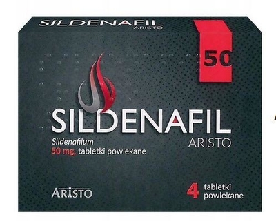 Zdjęcie Sildenafil Aristo tabl.powl. 50 mg 4 tabl.