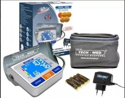 Zdjęcie Ciśnieniomierz elektroniczny Techmed TMA-500 PRO arytmia zasilacz