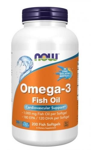 Zdjęcie Now Foods Omega-3 Fish Oil 200 kaps.