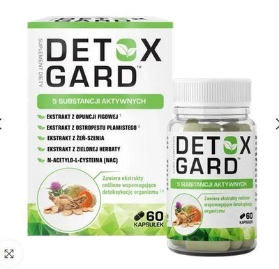 Zdjęcie Domowa Apteczka Detox Gard kaps. 60 kaps.