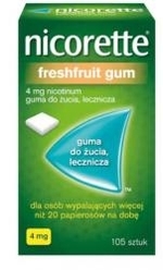 Zdjęcie Nicorette FreshFruit 4mg guma d/ż.105sz