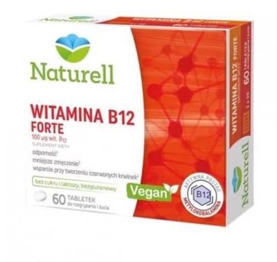 Zdjęcie NATURELL Witamina B12 Forte tabl.dossania 