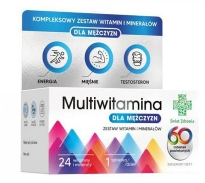 Zdjęcie ŚWIAT ZDROWIA Multiwit. d/mezcz. 60 tabl.