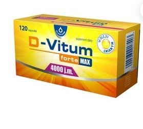 Zdjęcie D-Vitum forte Max 4000 j.m. kaps. 120kaps.