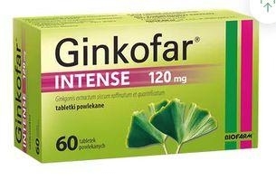 Zdjęcie Ginkofar Intense tabl.powl. 0,12g 60tabl.
