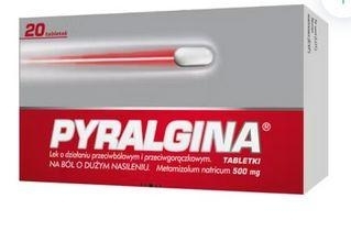 Zdjęcie Pyralgina tabl. 0,5 g 20 tabl.