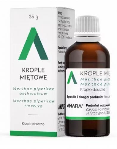 Zdjęcie Krople miętowe Amara 35 g
