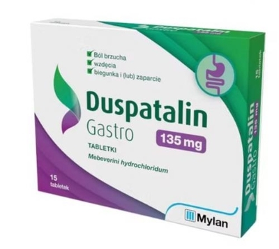 Zdjęcie Duspatalin Gastro tabl. 0,135 g 15 tabl.