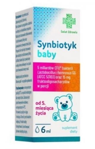 Zdjęcie ŚWIAT ZDROWIA Synbiotyk Baby krop. 6 ml