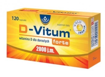 Zdjęcie D-Vitum forte 2000 j.m. kaps. 2000j.m. 120