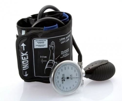 Zdjęcie Ciśnieniomierz zintegrowany DELUX - duża tarcza - bez stetoskopu- w etui