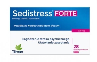 Zdjęcie Sedistress Forte tabl.powl. 500mg 28tabl.