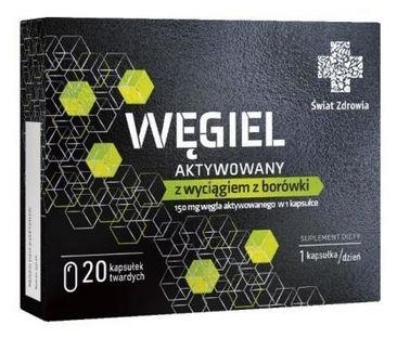 Zdjęcie Węgiel aktywowany Świat Zdrowia kaps. 20ka