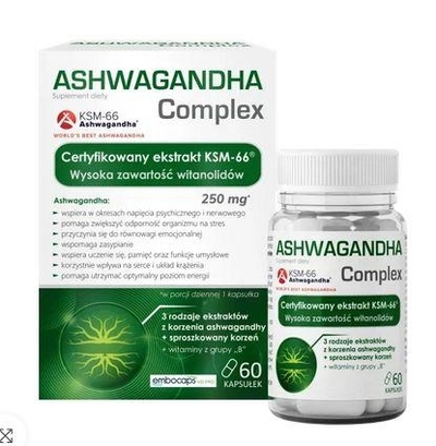 Zdjęcie Domowa Apteczka Ashwagandha Complex 60 k.