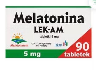 Zdjęcie Melatonina Lek-Am tabl. 5 mg 90 tabl.