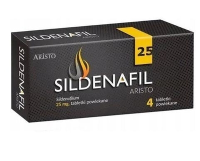 Zdjęcie Sildenafil Aristo tabl.powl. 25 mg 4 tabl.