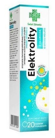 Zdjęcie Elektrolity z glukozą Świat Zdrowia 20tabl