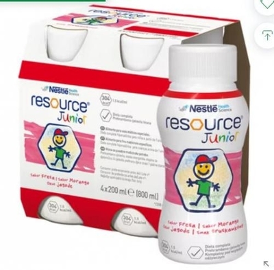 Zdjęcie Resource Junior Płyn sm.truskaw.4x200ml