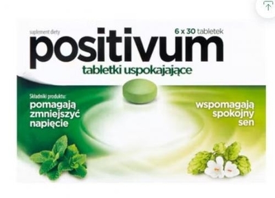 Zdjęcie Positivum Tabletki uspokajające tabl. 180t