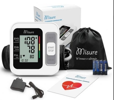 Zdjęcie Ciśnieniomierz elektroniczny MÓWI PO POLSKU arytmia zasilacz B26