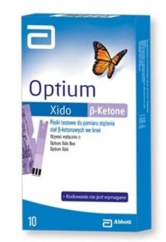 Zdjęcie Optium Xido paski do pom.ciał keton.10 szt