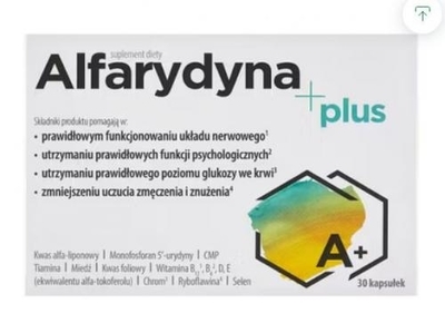 Zdjęcie Alfarydyna Plus kaps. 30 kaps.