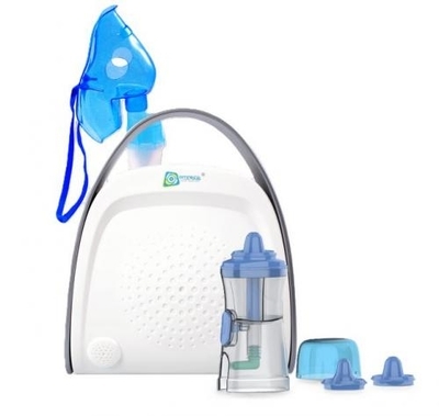 Zdjęcie Inhalator nebulizator Omnibus PREMIUM z zestawem do płukania nosa, zatok