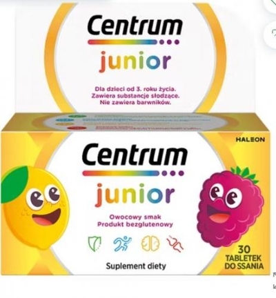 Zdjęcie Centrum Junior tabl.do ssania 30 tabl.