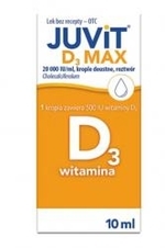 Zdjęcie Juvit Kids D3 krop.doust.,roztw. 20000j.m.