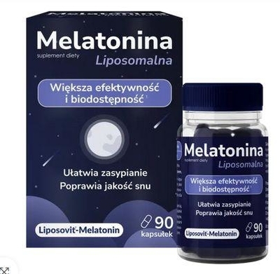 Zdjęcie Domowa Apteczka Melatonina Liposo 90 kaps.
