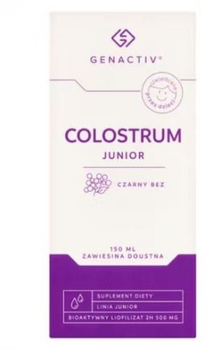 Zdjęcie Genactiv Colostrum Junior Czarny Bez, 150 