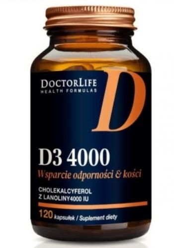 Zdjęcie Doctor Life Witamina D3 4000 120 kapsułek