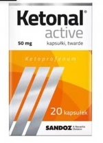 Zdjęcie Ketonal Active kaps.twarde 50 ...