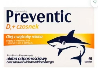Zdjęcie Preventic D3 kaps. 60 kaps.