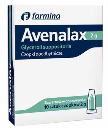 Zdjęcie Avenalax (Czopki glicerolowe) 2g 10czop.