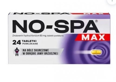 Zdjęcie No-Spa MAX tabl.powl. 80 mg 24 tabl.