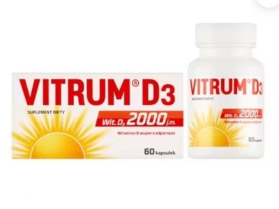 Zdjęcie Vitrum D3 2000 kaps. 120 kaps.