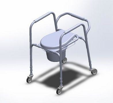 Zdjęcie Krzesło toaletowe z kółkami AT01003 Antar