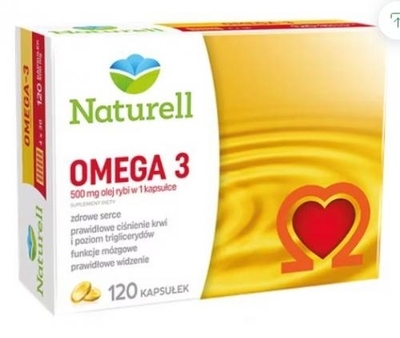 Zdjęcie NATURELL Omega-3 kaps. 0,5 g 120 kaps.