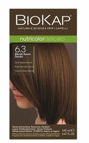 Zdjęcie BIOKAP D farba 6.3 ciemny złoty blon 140ml