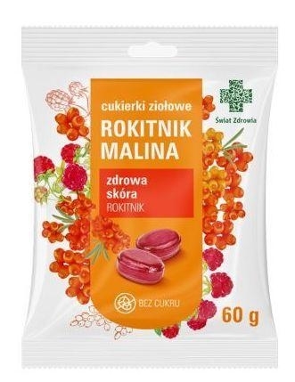 Zdjęcie Świat Zdrowia Cukierki ziołowe rokitnik60g