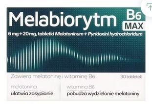 Zdjęcie Melabiorytm B6 Max tabl. 6mg+20mg 30 tabl.